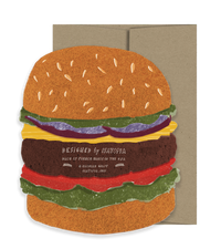 Hamburger Card - American Collection Die Cut