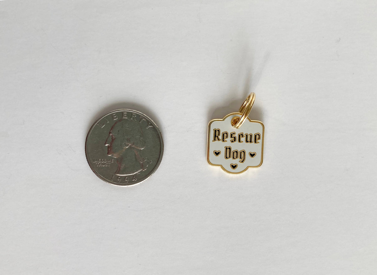 Rescue Dog Pet Collar Charm