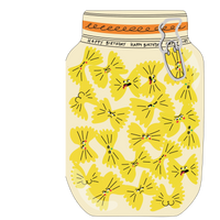 Pasta jar- Die cut greeting card
