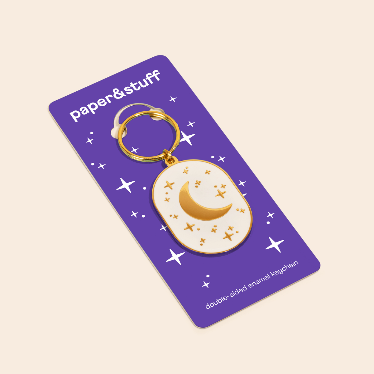 Night Sky Keychain (double-sided!)