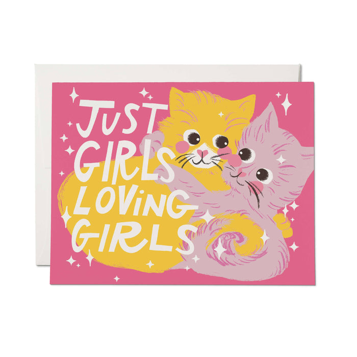 Just Girls greeting card