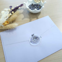 Lavender flowers wax seal stamp or stamp head