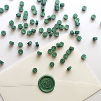 Forest Green 100pcs sealing wax beads
