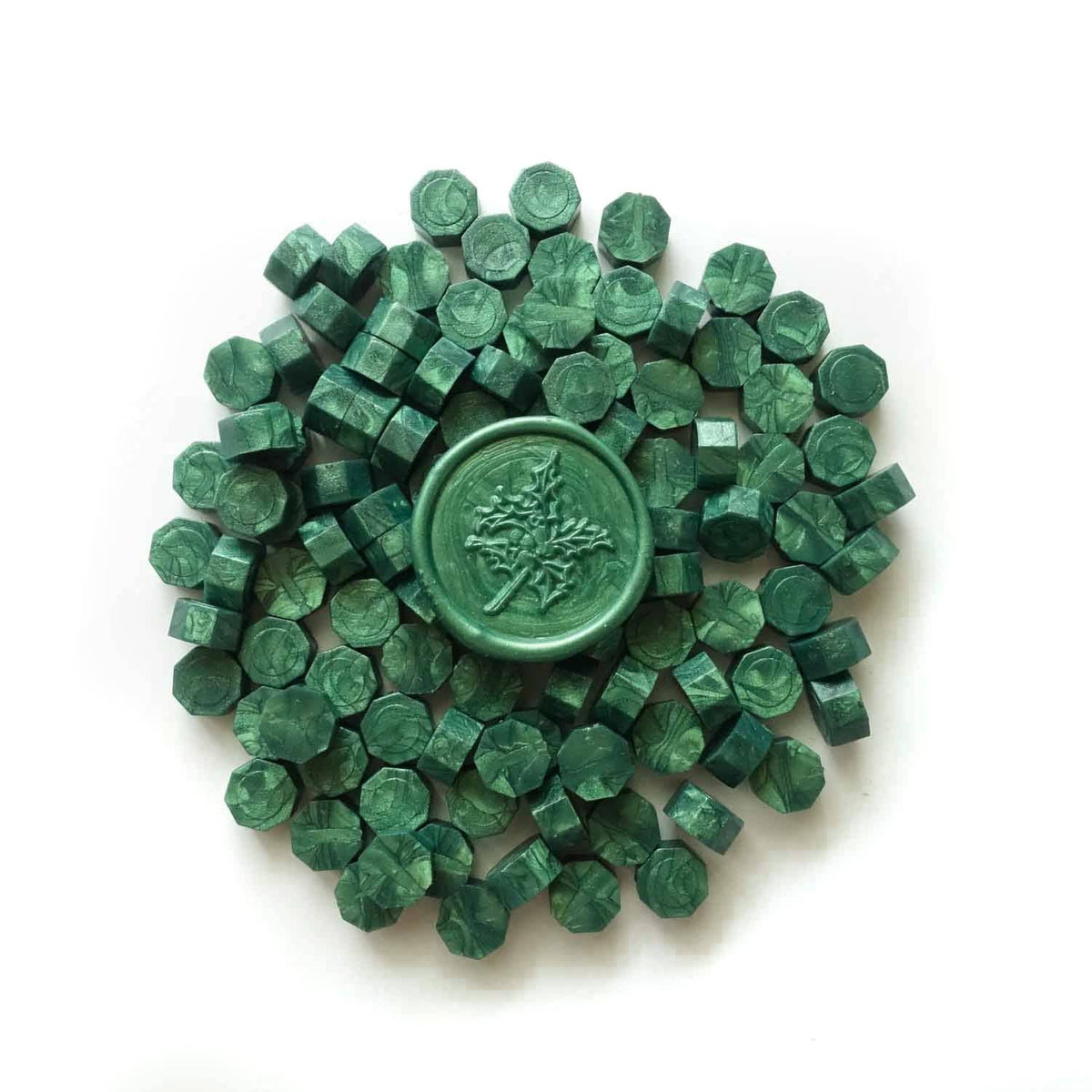 Forest Green 100pcs sealing wax beads