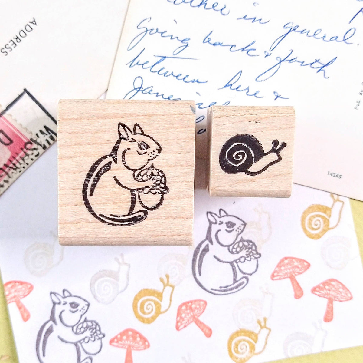 Chipmunk Rubber Stamp
