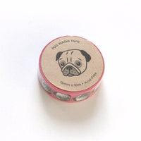 Pink Pug Washi Tape- 90% off closeout