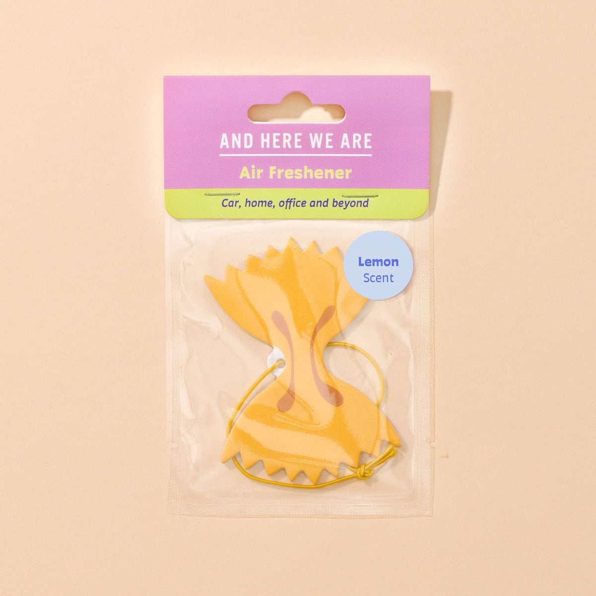 Farfalle Bowtie Pasta Air Freshener - Lemon Scent - Fathers Day Gift Mothers Day Spring Easter