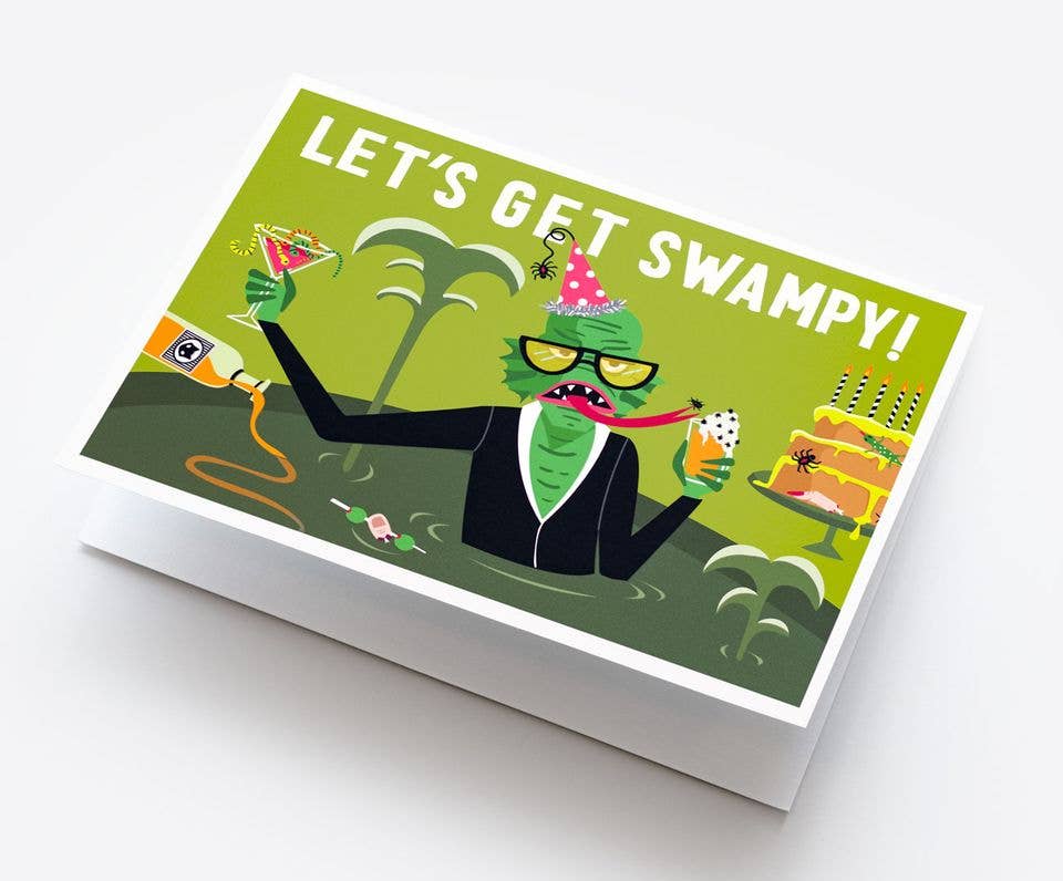 Creature Swampy Birthday Card