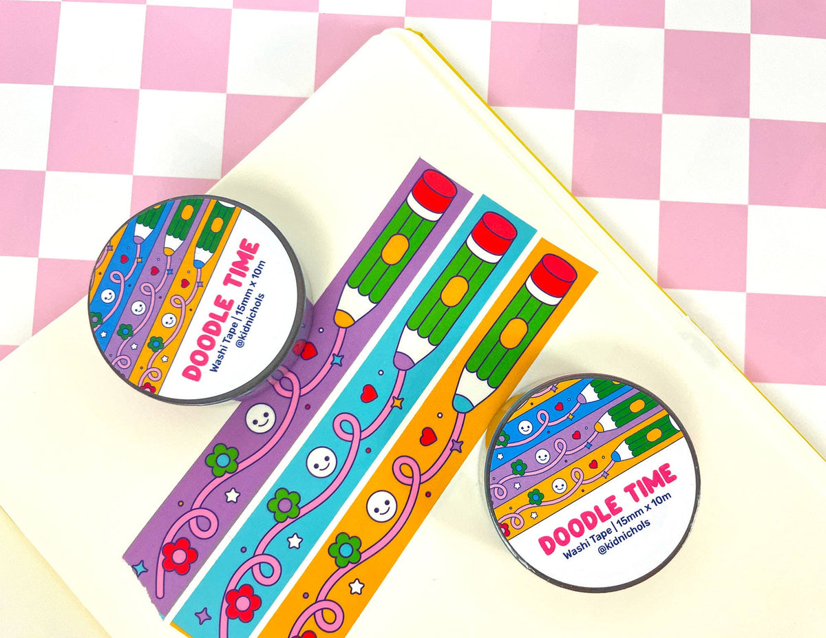 Doodle Time Washi Tape | Creativity | Drawing | Art School