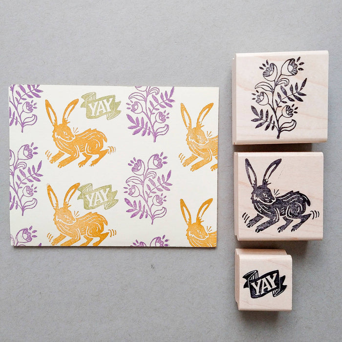 Rabbit Rubber Stamp