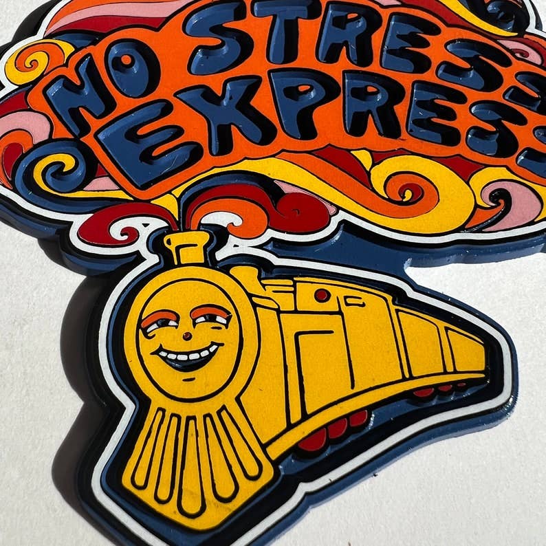 MAGNET No Stress Express Rubber Magnet