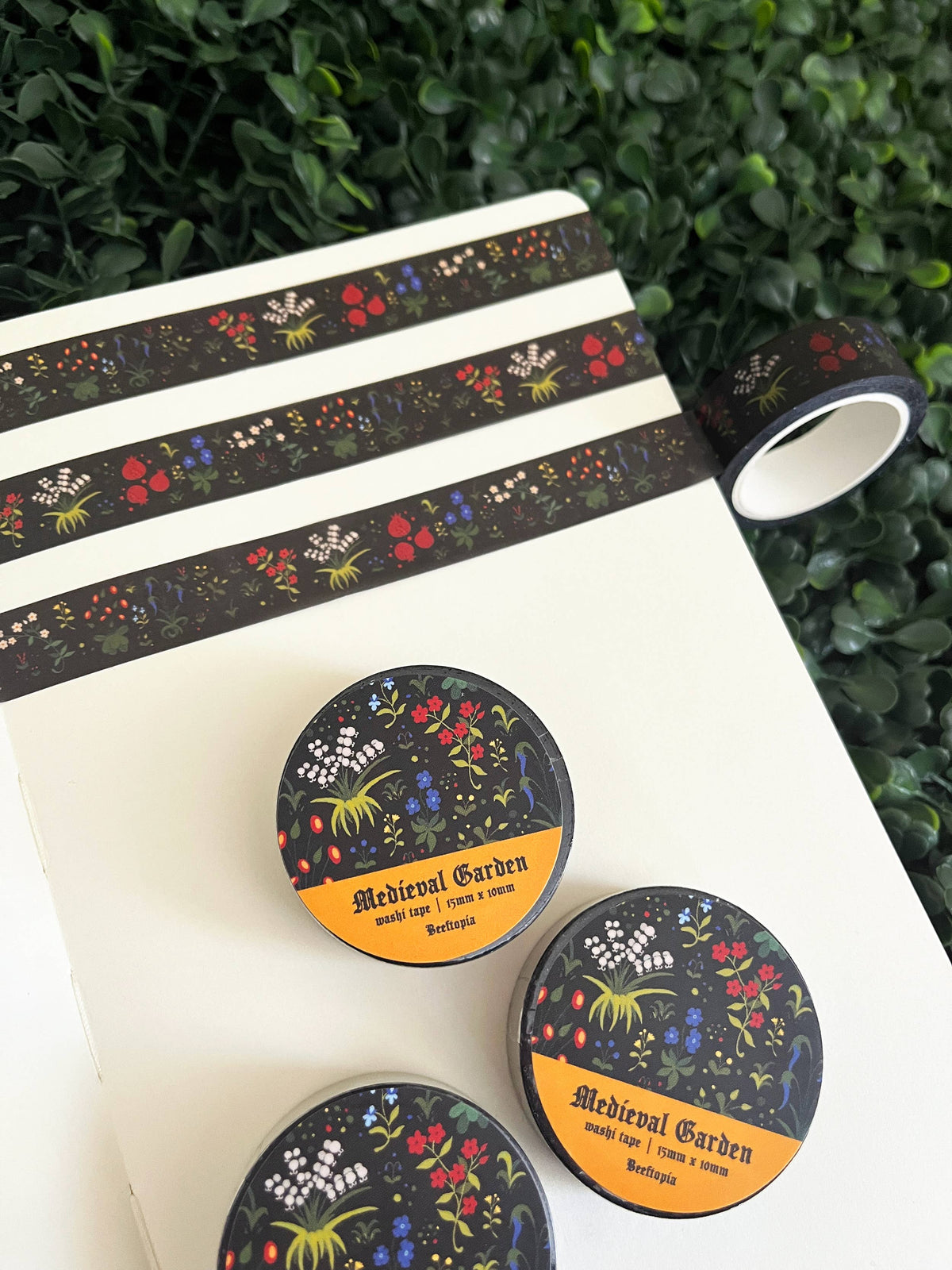 Medieval Unicorn Garden Washi Tape (15mm x 10m)
