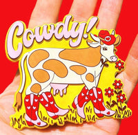 MAGNET Cowdy! Cow Cowgirl Rubber Magnet