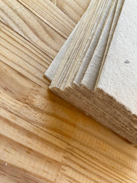 Peony Bouquet Silkscreen Card on Handmade Paper