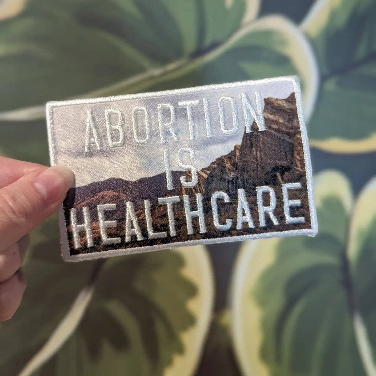 Healthcare iron-on patch