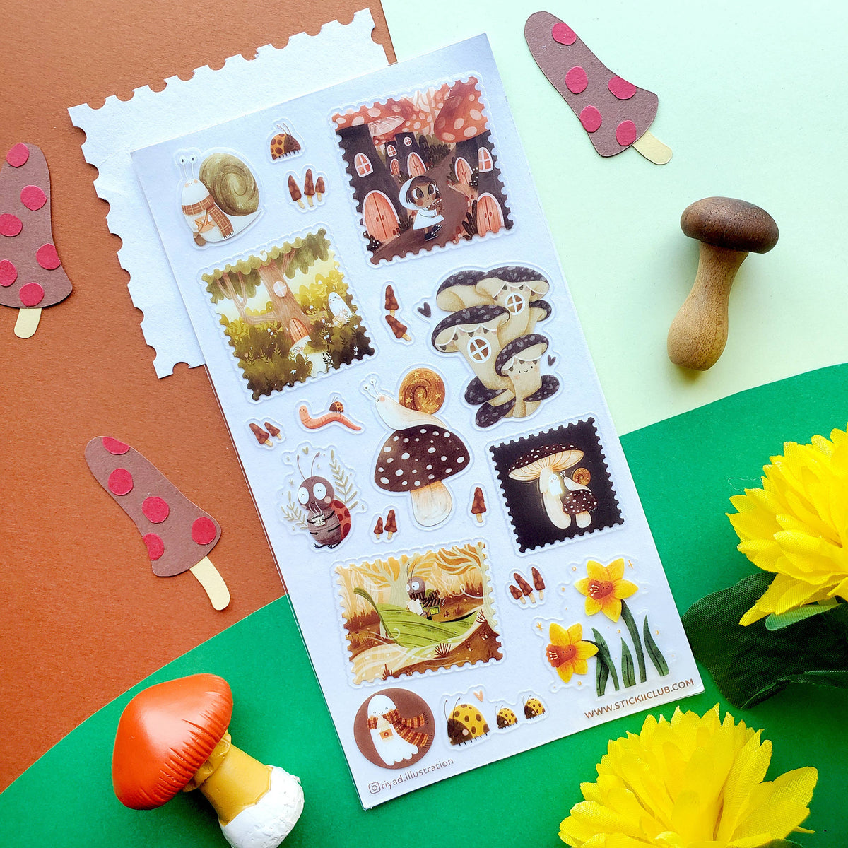 Whimsical Woods Sticker Sheet