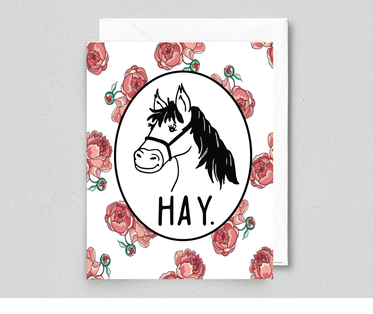 Hay Greeting Card