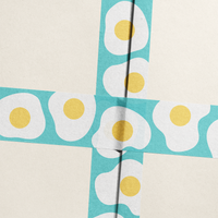 Fried Egg Pattern Washi Paper Tape