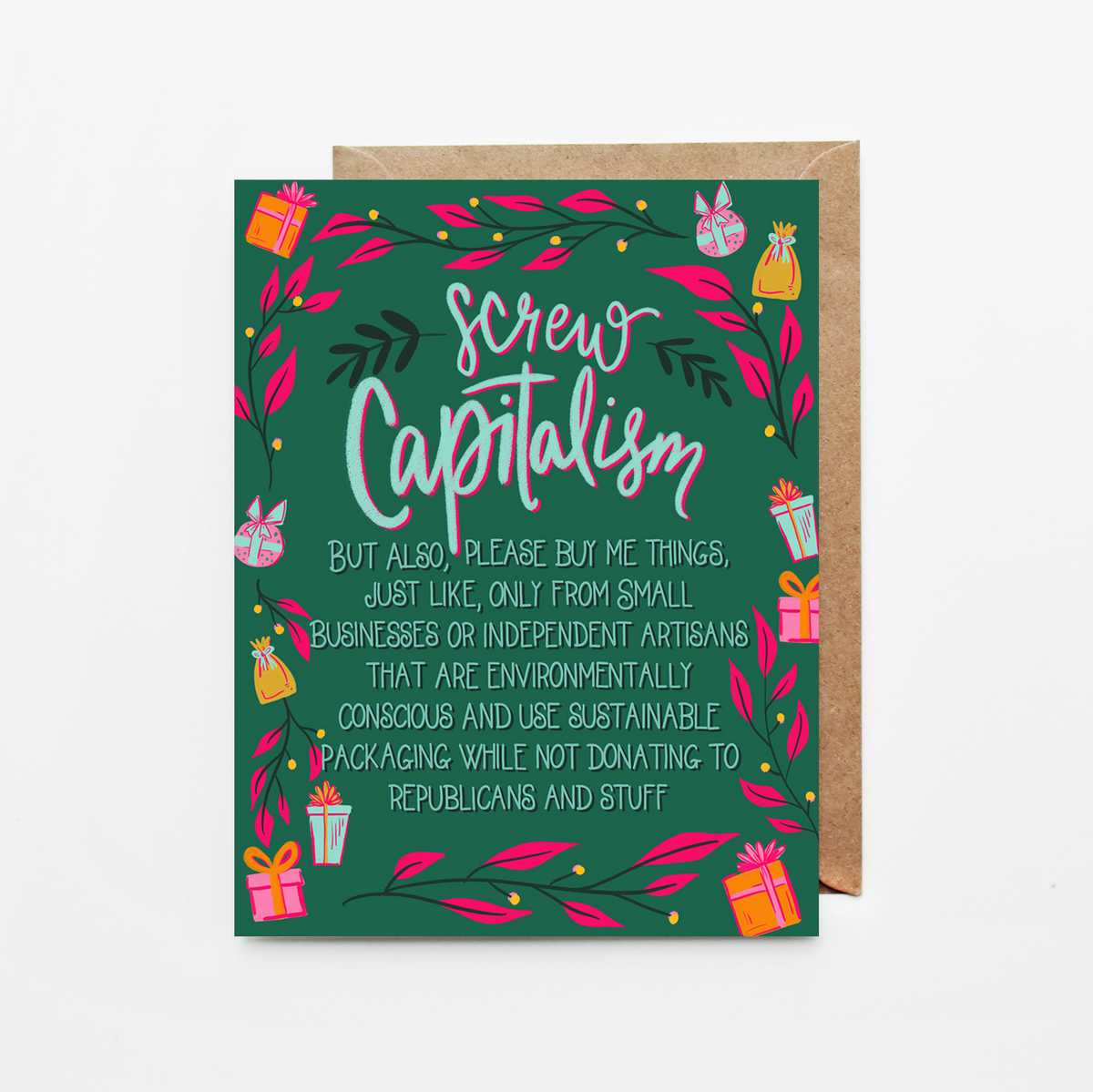 Screw Capitalism Card