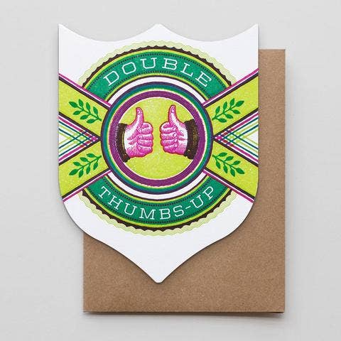 Double Thumbs Up Badge