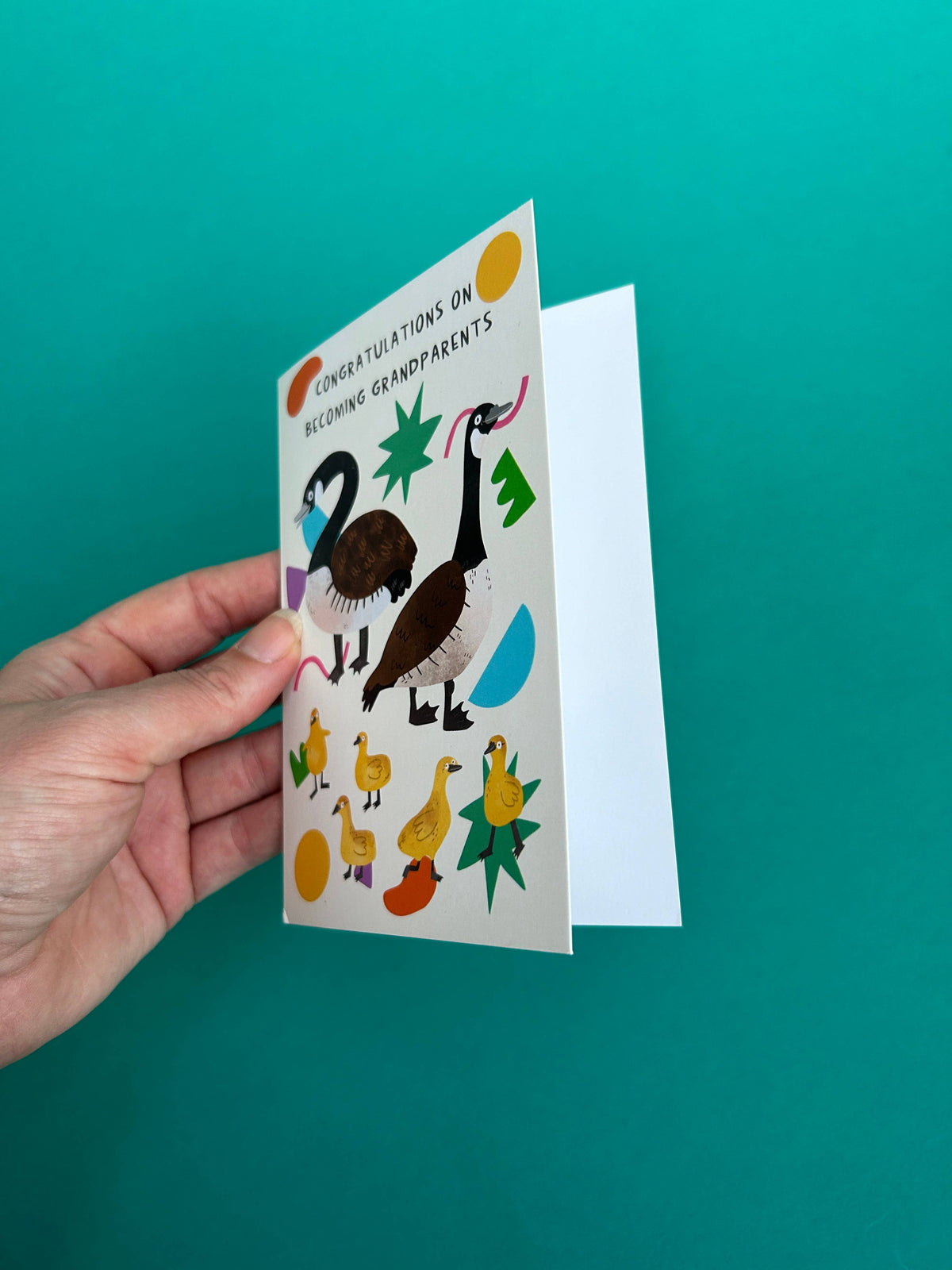 Congratulations On Becoming Grandparents A6 Greeting Card