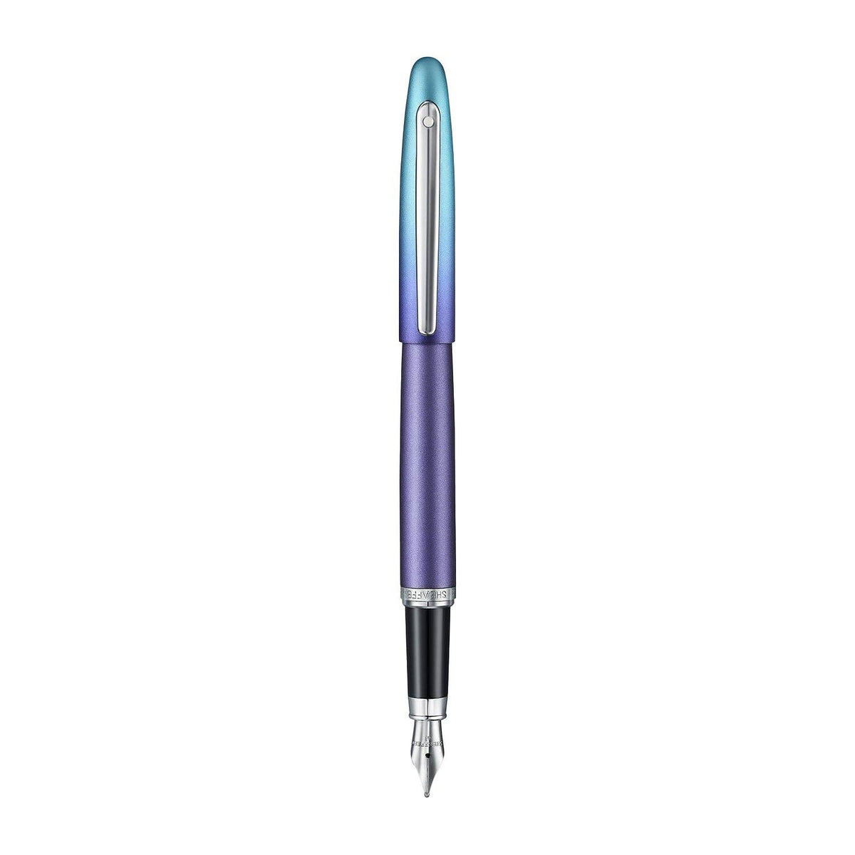 Sheaffer VFM 9430 Expressions Blue and Purple Pearlised Gradient Fountain Pen with Chrome-Plated Trims