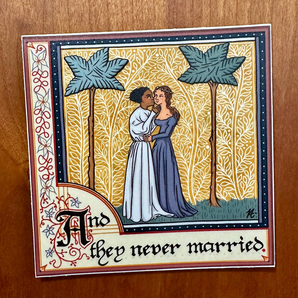 They Never Married - Medieval Magnet