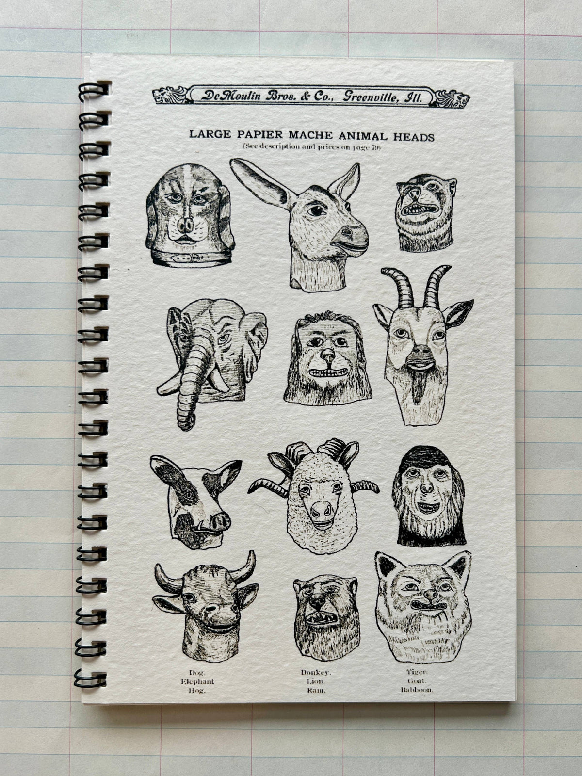 Animal Masks Notebook