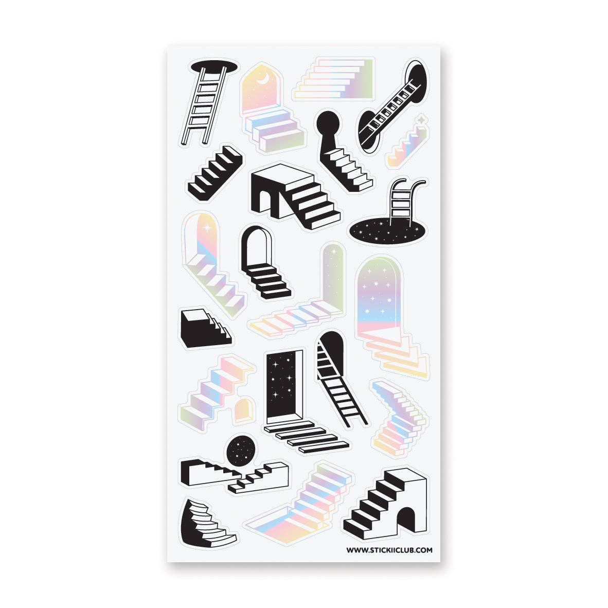 Stairways to Everywhere Sticker Sheet
