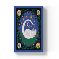 Night Swan  Soft Touch Classic Layflat Notebook Journal