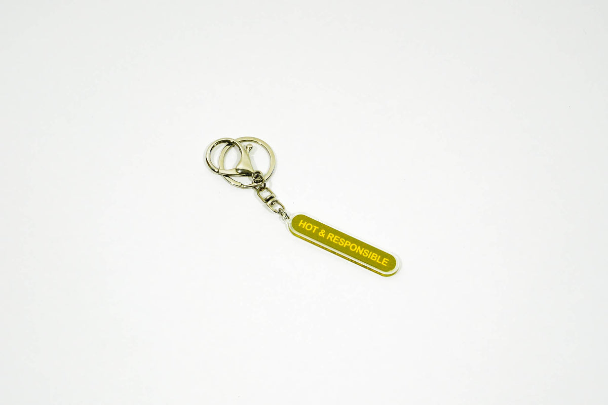 Hot & responsible recycled acrylic keychain / bag charm