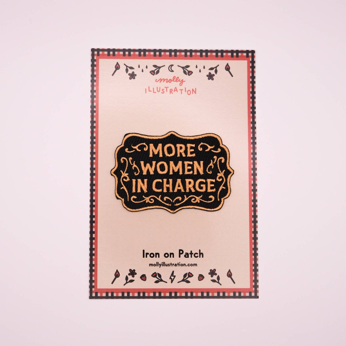 More Women in Charge Embroidered Iron On Patch