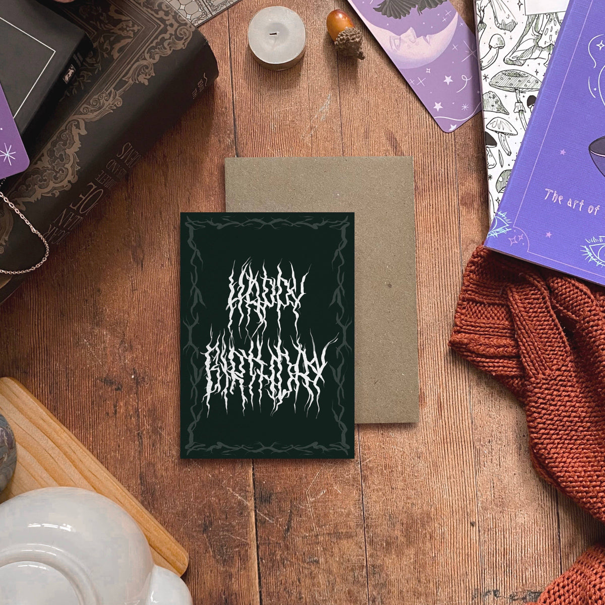 Green Metal, Birthday Card