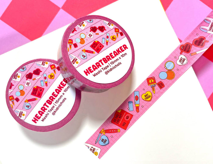 Heartbreaker Washi Tape | Valentines Day | Tough Girls | Wea