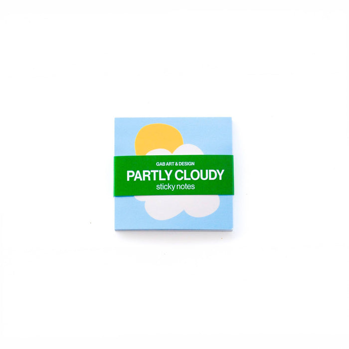 Partly cloudy sticky notes