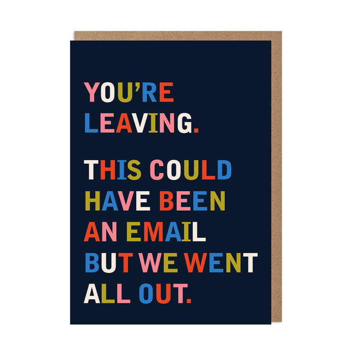 Funny Leaving Card – You’re Leaving