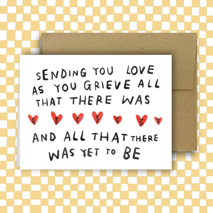 SENDING YOU LOVE AS YOU GRIEVE card ~ Amy Lin X Rani Ban