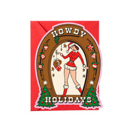Howdy Holidays – Die-Cut Christmas Card
