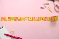 Stationery Patchwork 30mm Wide, Decorative Washi Tape