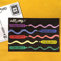 All my Highlights Postcard