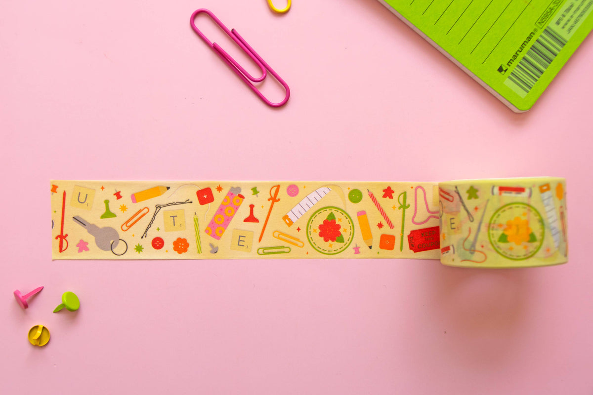 Junk Drawer 30mm Wide, Decorative Washi Tape
