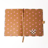 Floral Soft Touch Hardbound Layflat Notebook Journal