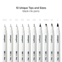 Inkline™ PRO Fine Line Archival Black Ink Pens 10 pc