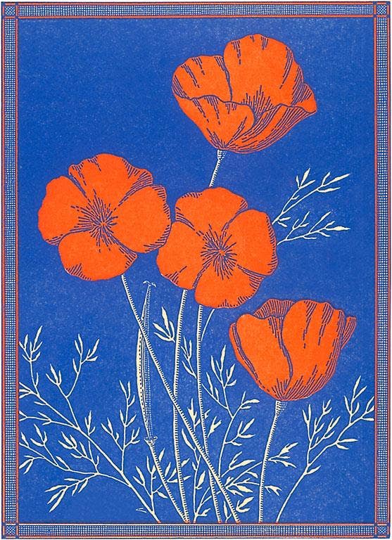 Magnet CA-1427 Poppies