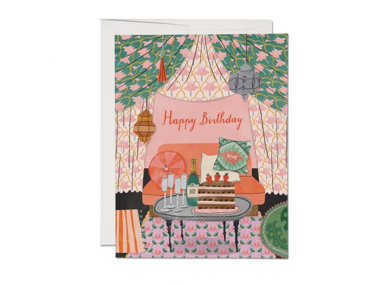 Nomad Tent birthday greeting card