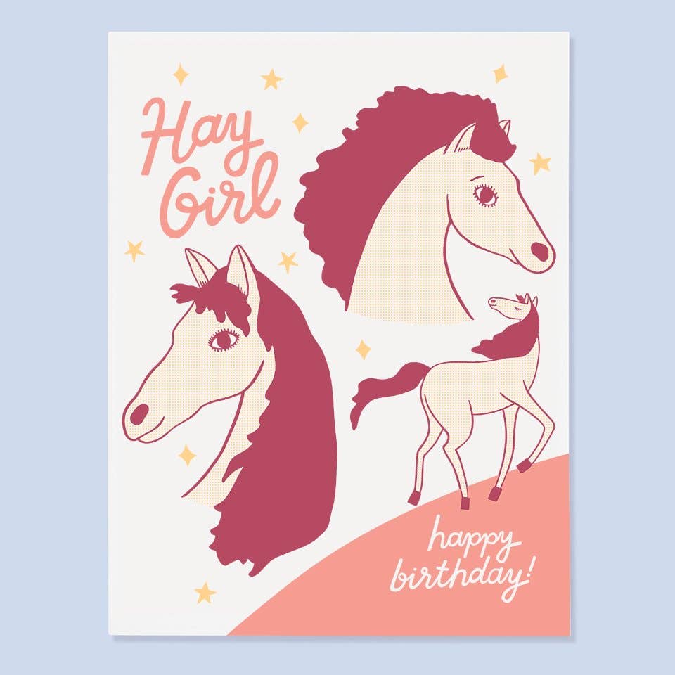 Hay Girl Card – Dear Ollie