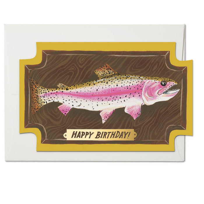 Mounted Fish birthday greeting card