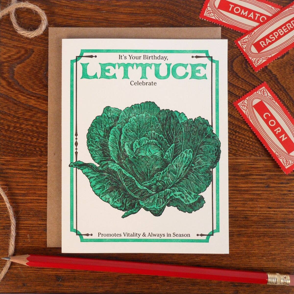 Vintage Lettuce Seed Pack