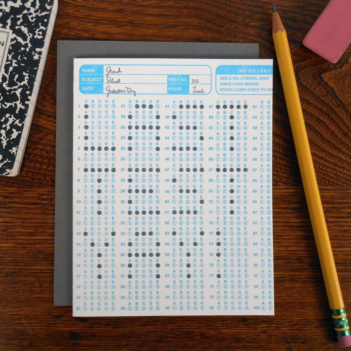 Graduation Scantron