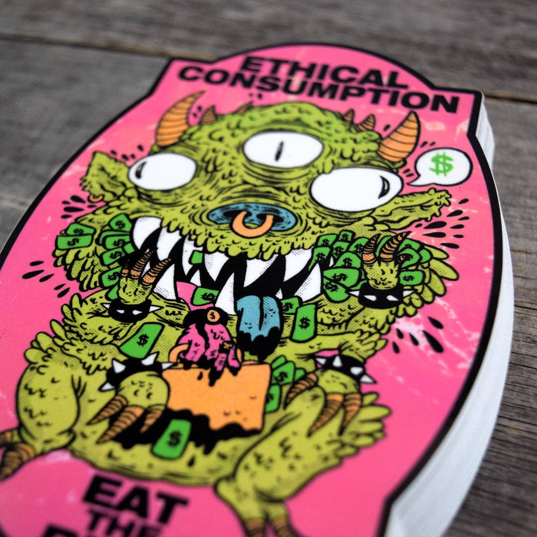 Ethical Consumption Vinyl Sticker